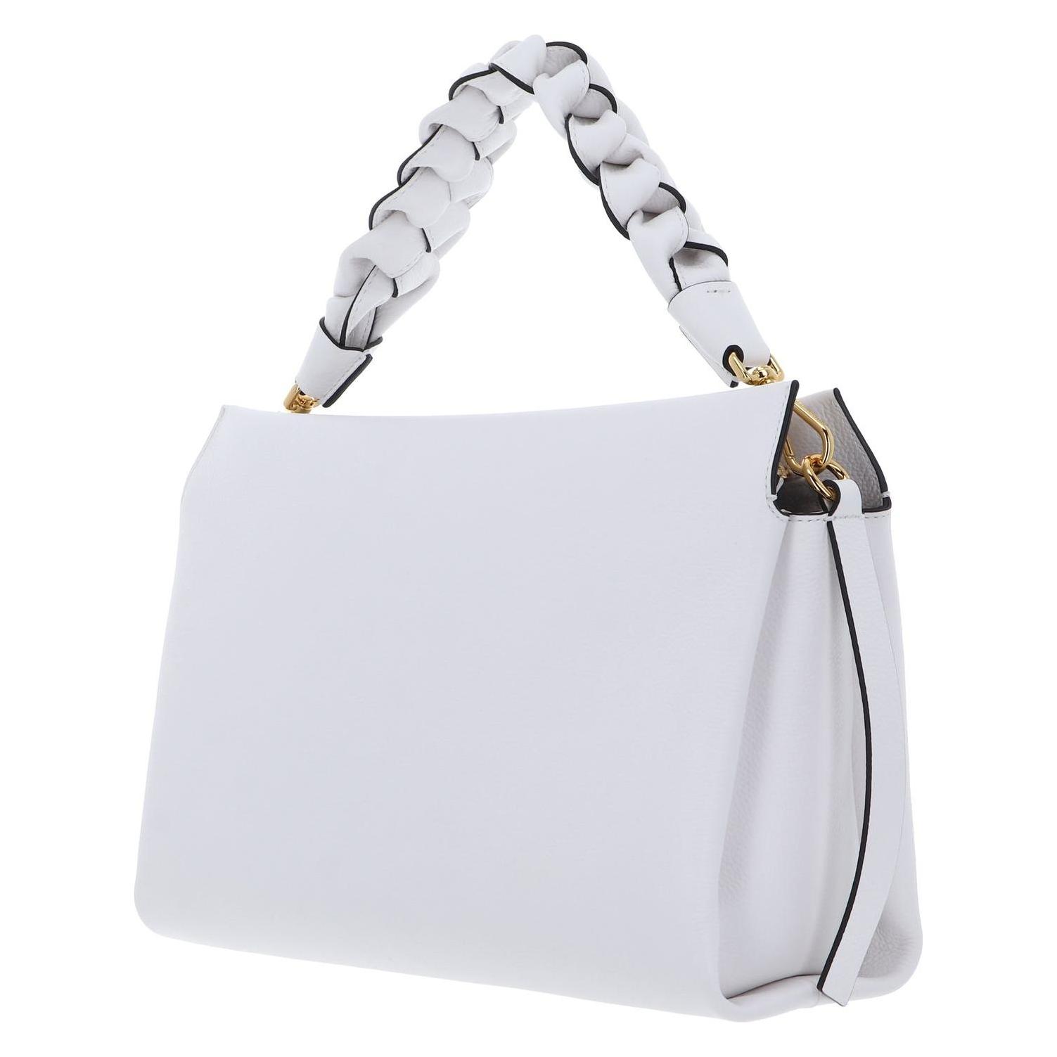 Coccinelle, Damen, Handtasche, Boheme Grana Double Hand Bag, Weiss