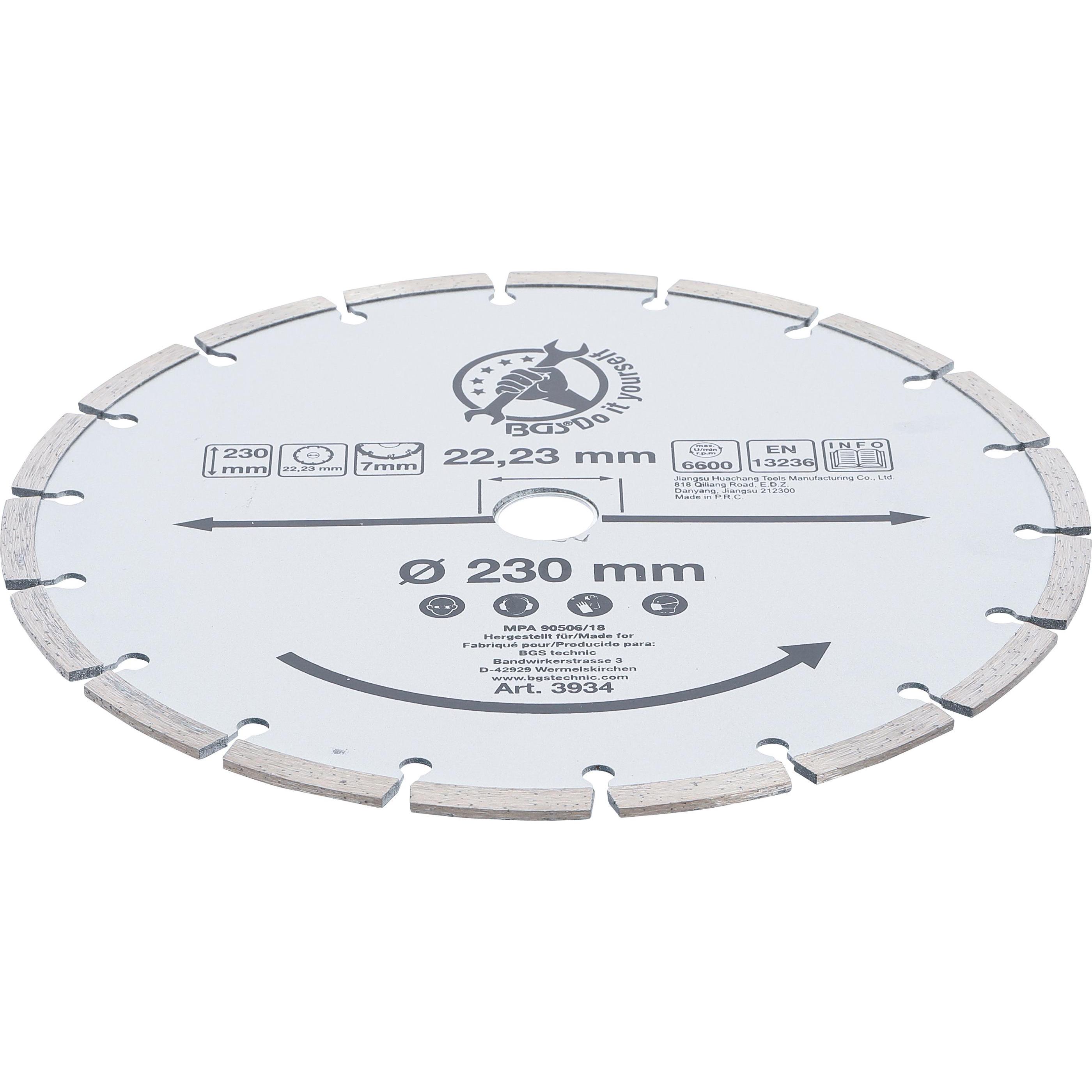 Thumbnail - BGS, Sägeblatt, Segment-Trennscheibe Ø 230 mm