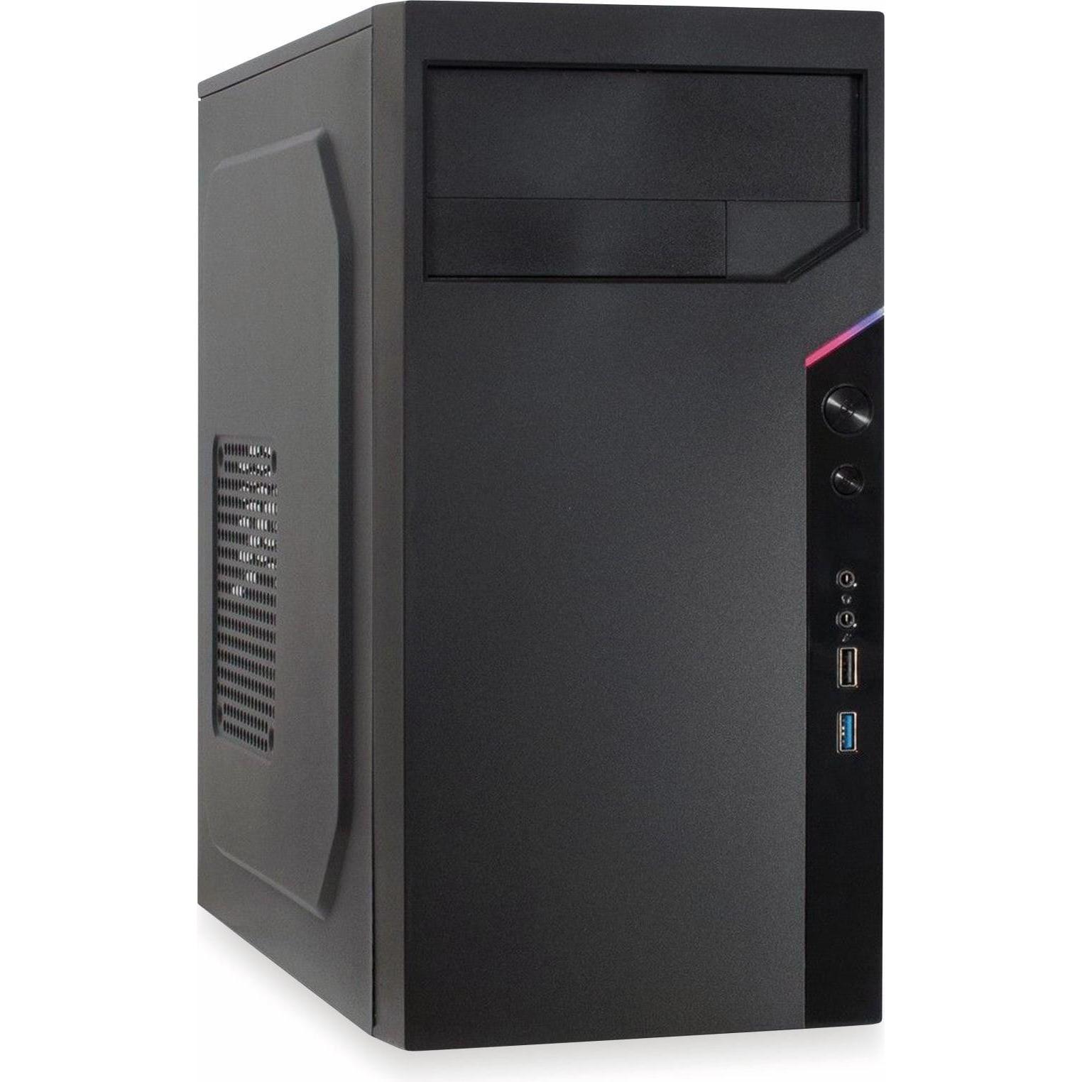 Intertech IT 6505 (mATX), PC Gehäuse, Schwarz