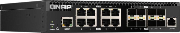 Actual product image QNAP QSW-M3216R-8S8T (16 ports)