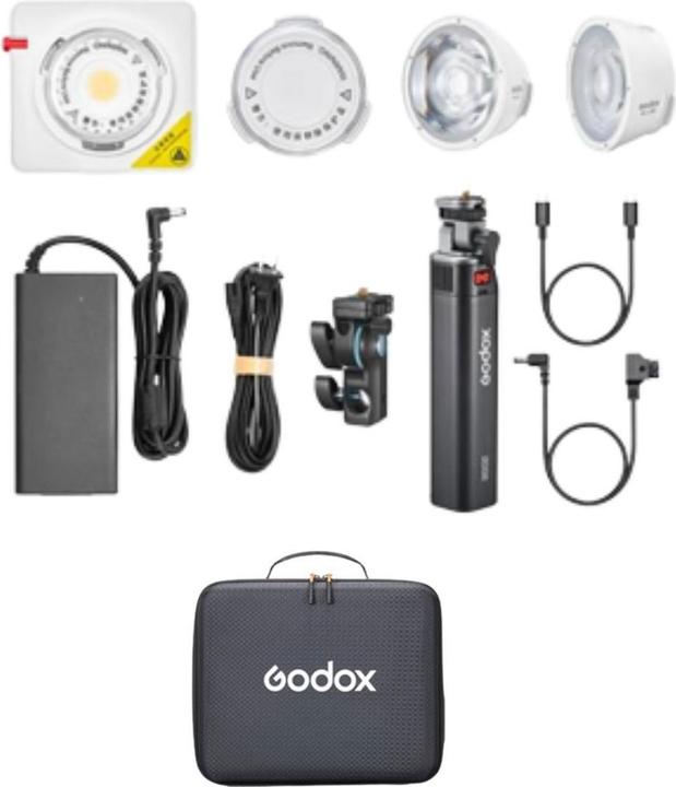 Produktbild Godox ML100R KIT3 Portable LED RGB Light Kit(with Battery Holding Grip BG02) (Videoleuchte)