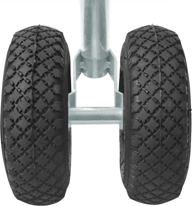 Image du produit ProPlus Roue de support double 2x jante en plastique avec bandage pneumatique