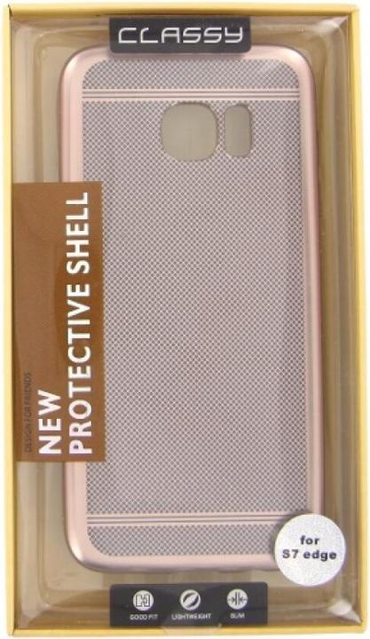 Image du produit OEM Étui en silicone Classy Samsung Galaxy S7 Edge rose (Samsung Galaxy S7 Edge)