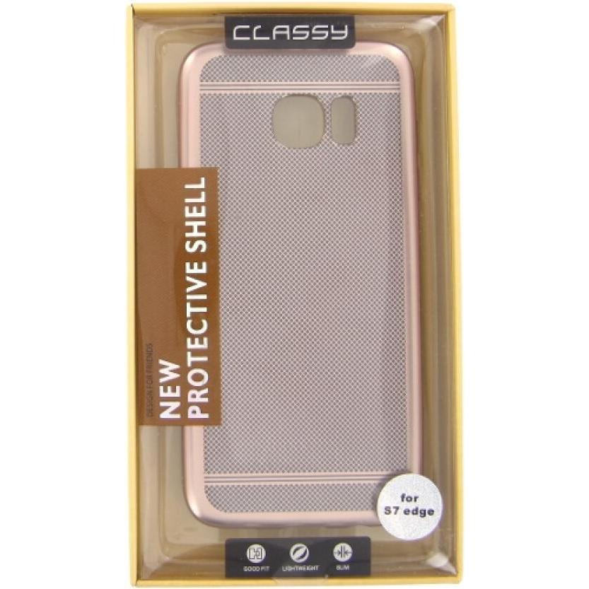 Thumbnail - OEM Silicone Case Classy Samsung Galaxy S7 Edge rose (Samsung Galaxy S7 Edge), Smartphone Hülle