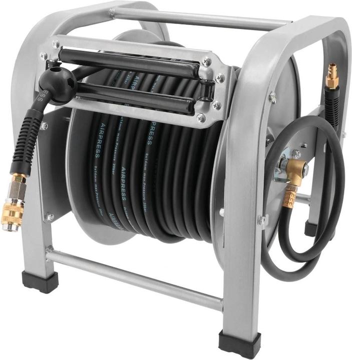 Airpress Luchtslanghaspel Vloermodel 30m - Zelf oprollend