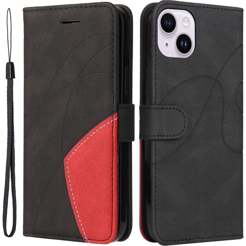 Cover-Discount iPhone 15 Plus - Dual-color Etui Hülle schwarz (Apple iPhone 15 Plus), Smartphone Hülle, Schwarz