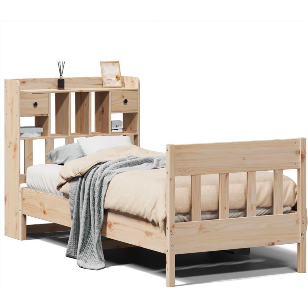 VidaXL, Bett, Massivholzbett Holzbett Bett Einzelbett ohne Matratze 100x200cm Kiefer (100 x 200 cm)