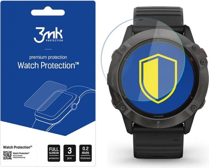 Produktbild 3MK hybrid glass Watch Protection FG for Garmin Fenix 6X Pro
