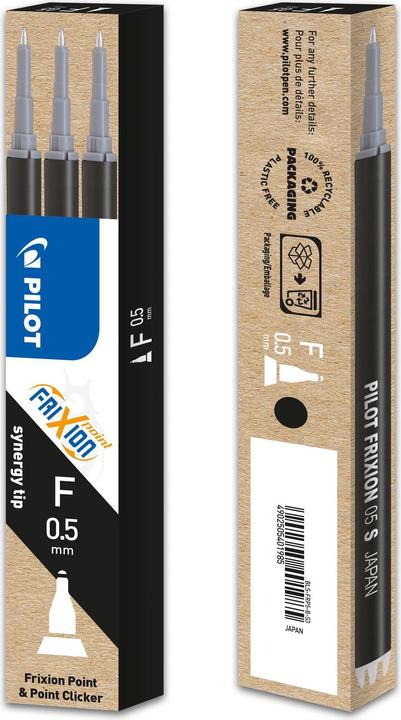 Pilot FriXion Refill Point (3 Piece, Black, 0.50 mm)