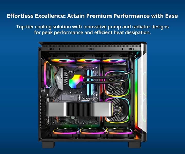Actual product image Montech Hyper Flow ARGB 360 AIO, Black
