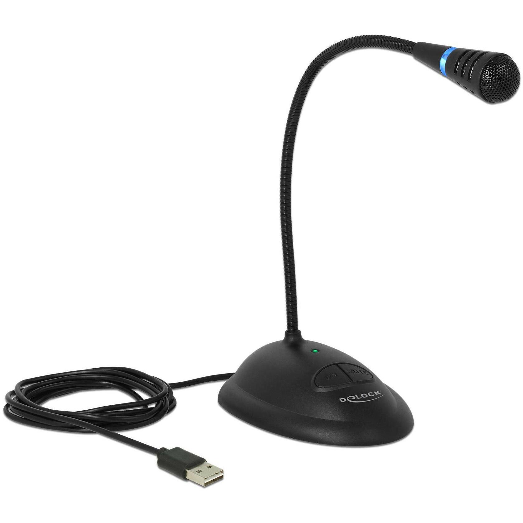 Delock Nero 65871 Condensatore, Microfono