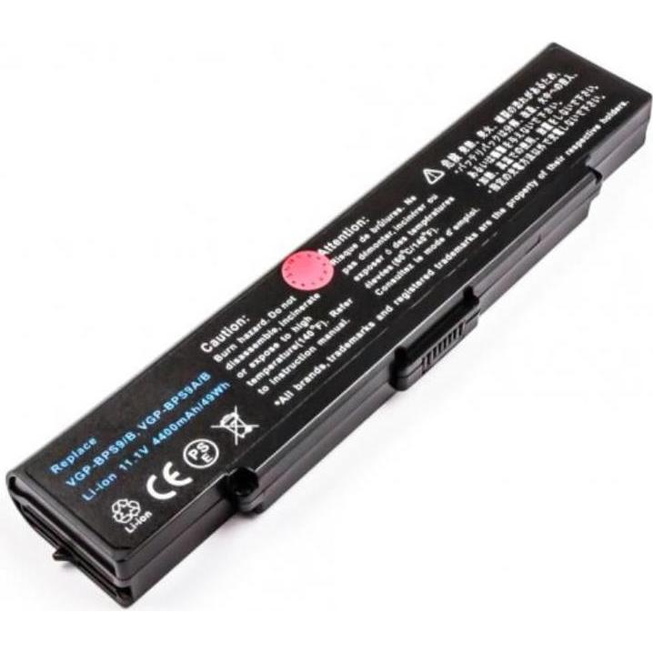 Thumbnail - CoreParts Laptop Battery for Sony (6 Zellen, 5200 mAh), Notebook Akku, Schwarz