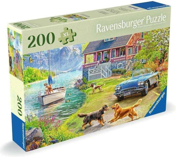 Actual product image Ravensburger Puzzle 12001370 - Summer house by the lake - Puzzle for older people and seniors, with 200 (200 pieces)