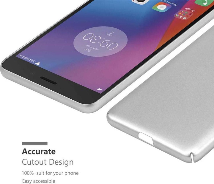 Actual product image Cadorabo Hard Cover Matte Metal Cover (Lenovo K6 Power, lg K6)