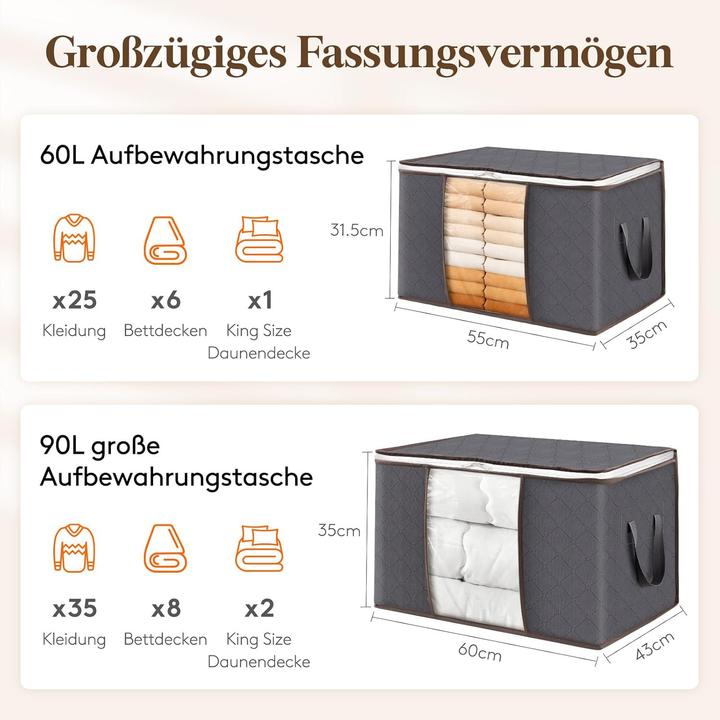 Image du produit Lifewit 6-teiliges Aufbewahrungstaschen-Set für Kleidung
