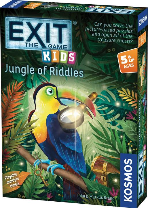 Thames & Kosmos Exit Kids: De jungle van raadsels (EN) (KOS1813) (Engels, 1 - 4 Spelers)