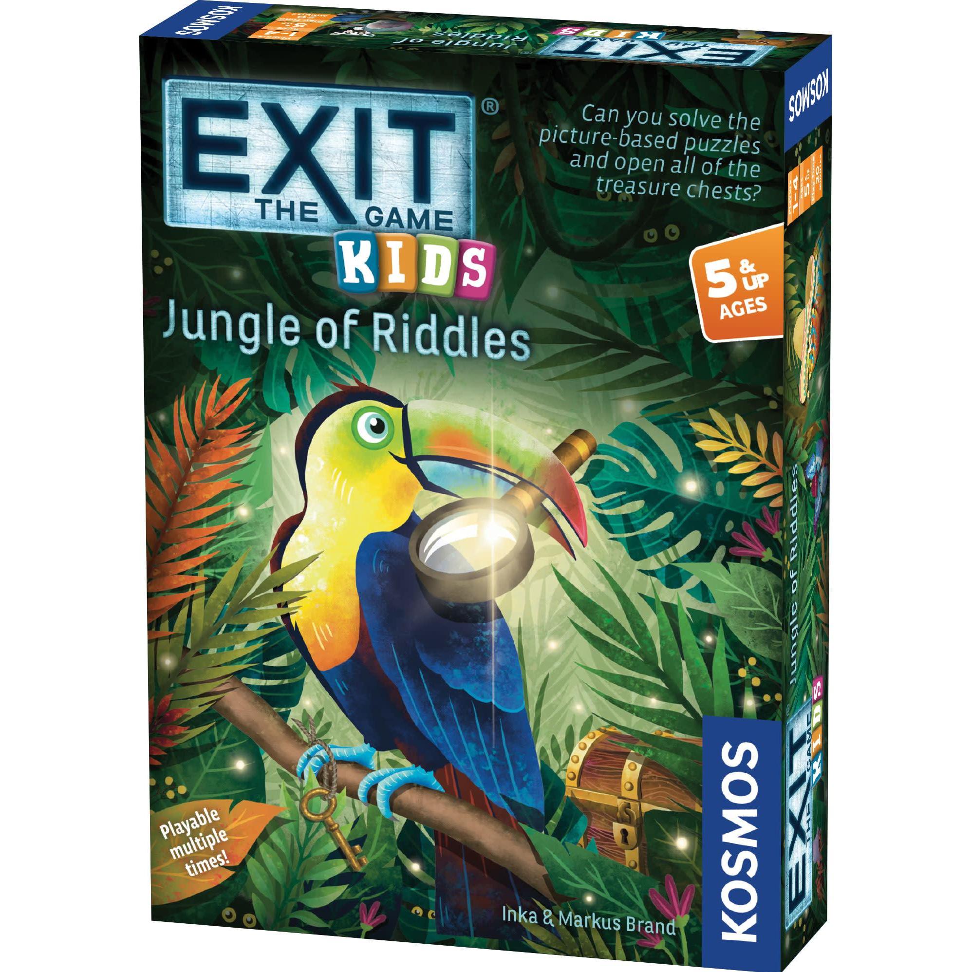 Thames & Kosmos Multicolore Exit Kids: La Giungla Degli Enigmi (En) (Kos1813) (Inglese, 1 - 4 Giocatori)