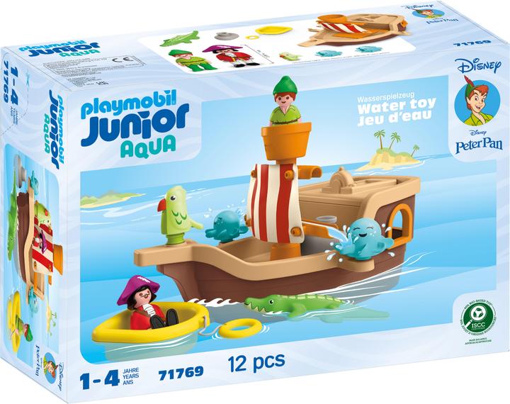 Image du produit Playmobil 71769 JUNIOR & Disney : Bateau pirate de Peter Pan avec éclaboussures d'eau (71769)