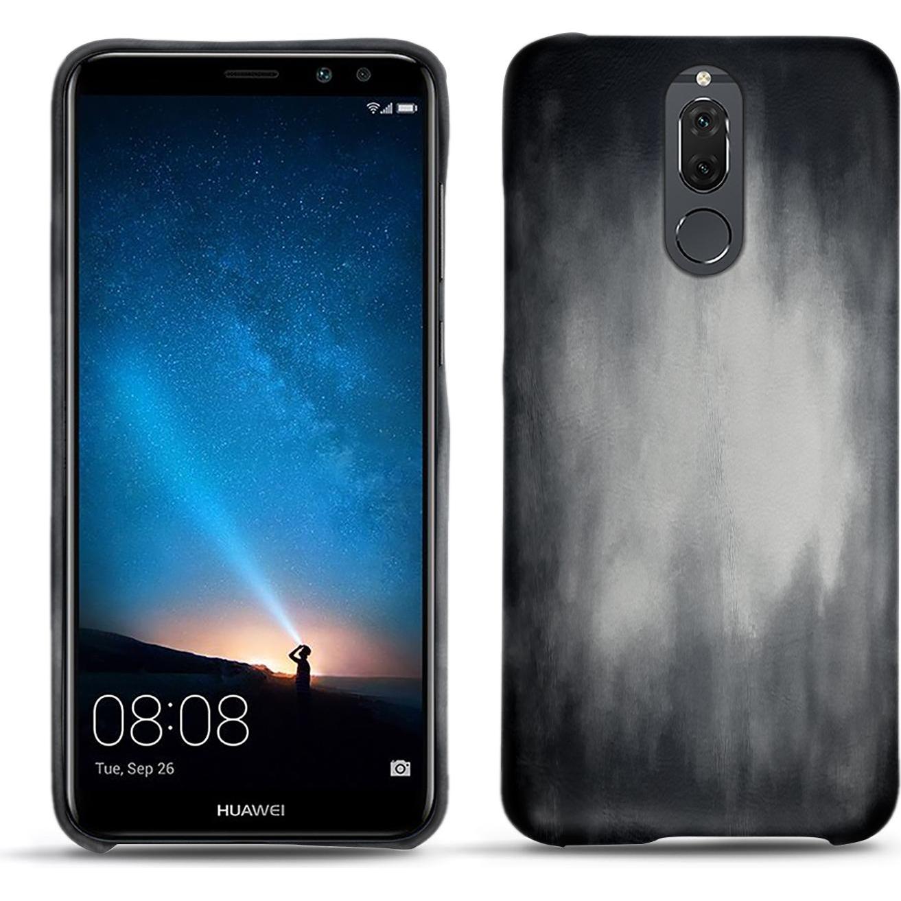 Noreve Lederschutzhülle (Huawei Mate 10 Lite), Smartphone Hülle, Grau