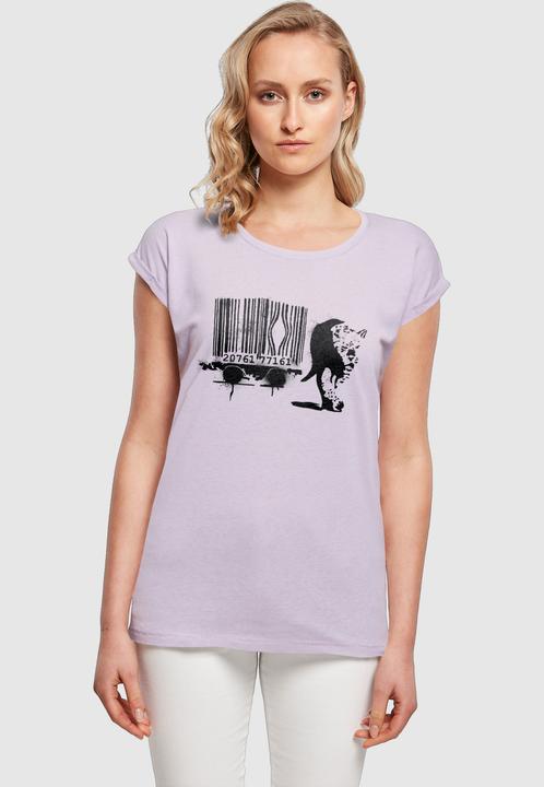 Produktbild Merchcode Ladies Brandalised - Barcode Leopard Circle T-Shirt - 189203 (M)