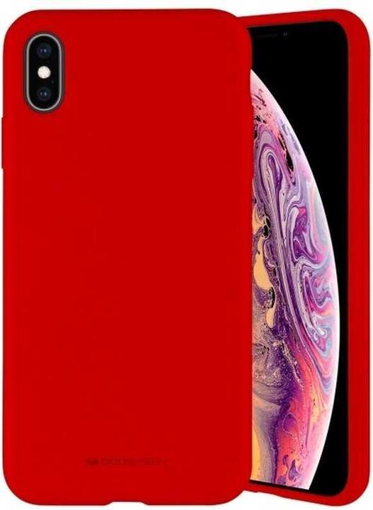 Etuano Custodia Silicone Per IPhone 14 Pro | Morbida Con Protezione Fotocamera | Ricarica Wireless | Rosso