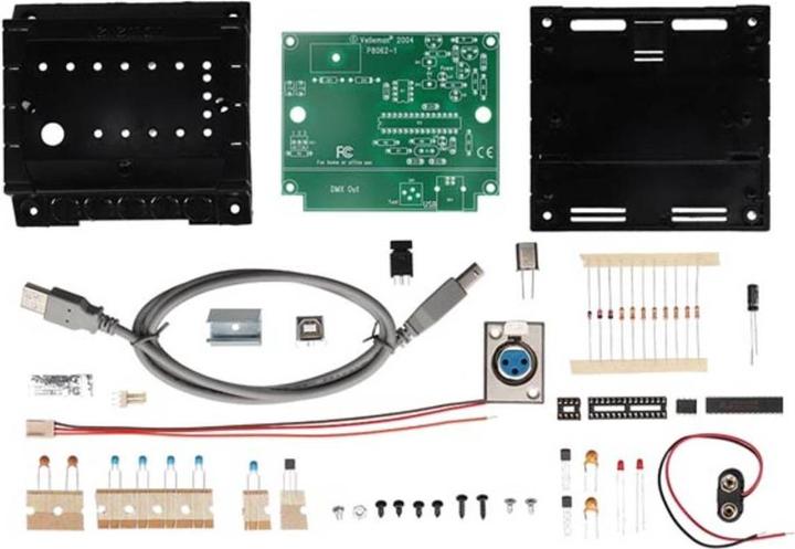 Actual product image Velleman USB controlled DMX interface
