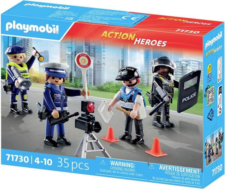 Produktbild Playmobil Figurenset Polizei (71730, Playmobil Action Heroes)