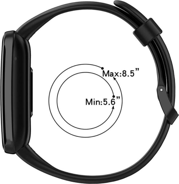 Actual product image Cover-Discount Xiaomi Mi Band 7 Pro - Silicone Replacement Bracelet Black (Silicone)