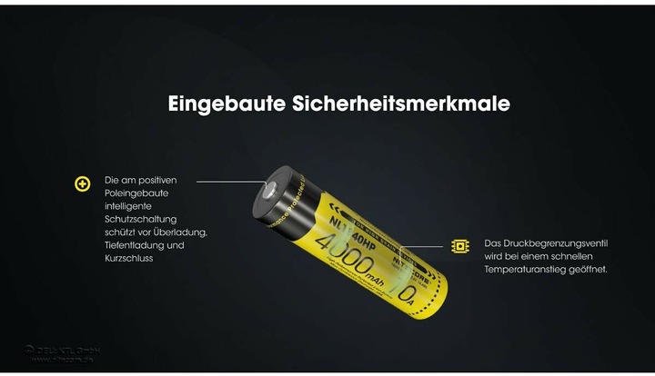 Immagine prodotto Nitecore NL1840HP (1 pz., 18650, 4000 mAh)