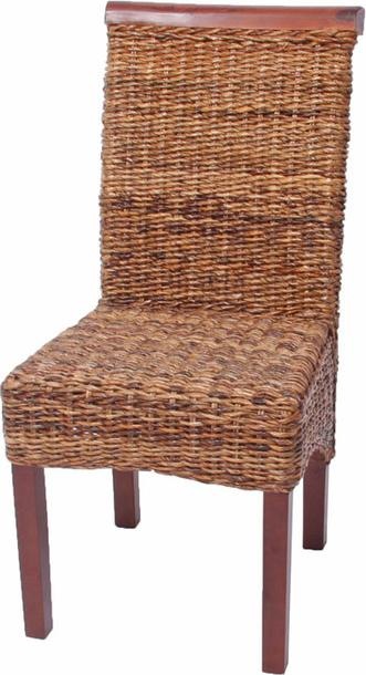 Image du produit Mendler 6x Chaise en osier banane tressée - clair