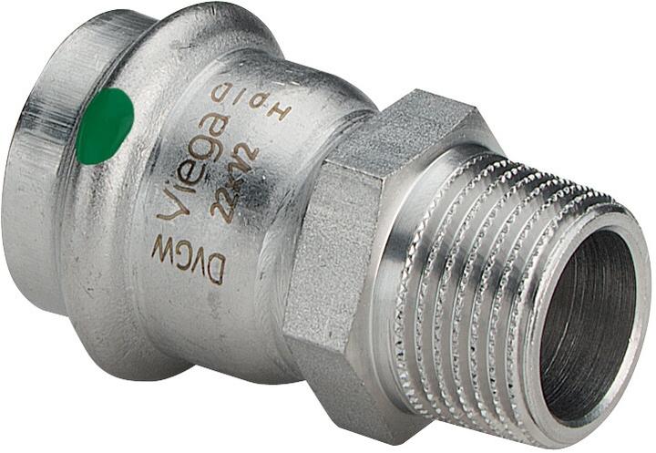 Viega 2311 Tronc Sanpress 2311, diamètre 28 x 3/4 pouce, acier inoxydable (Raccord à sertir)
