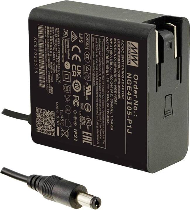 Immagine prodotto MeanWell Mean Well NGE45I12-P1J Alimentatore a spina, tensione fissa