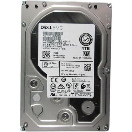 Dell 4TB Hard Drive SATA 6Gbps 7,2K RPM 512n 8,89cm 3,5Zoll CK (4 TB, 3.5"), Festplatte