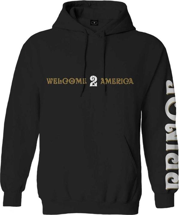 Actual product image Prince Unisex Adult Welcome 2 America Back Print Hoodie (M)