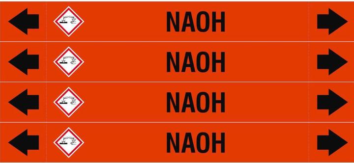 Energie-Label Brady ASME - Rohrmarkierer - NAOH