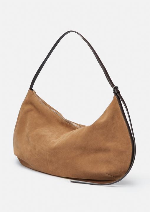 Immagine prodotto Comma XXL Statement-Hobo-Bag aus weichem Veloursleder mit Nappa-Ledergriff
