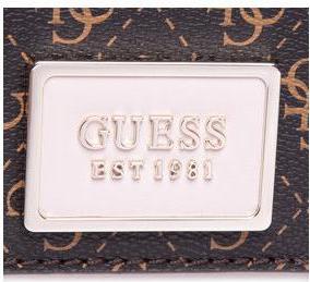 Image du produit Guess Tyren, Polyurethane, Textile Bag, Mini, Brown Stone, For Women, 26 x