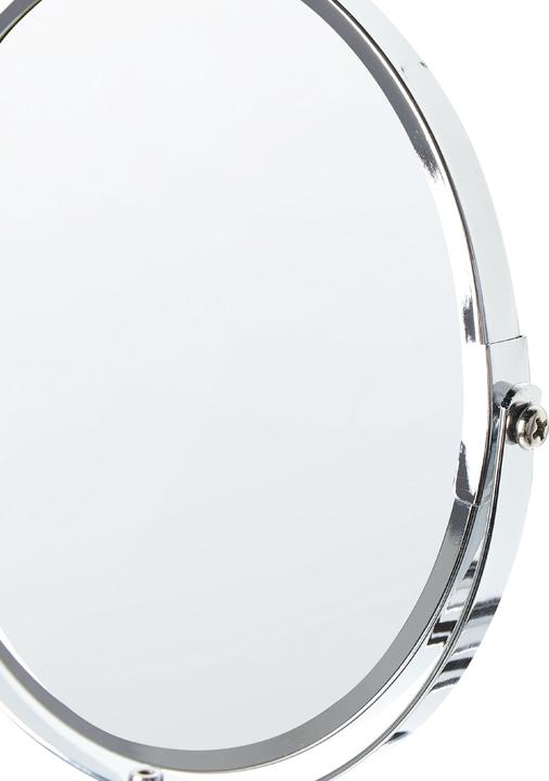 Actual product image Beliani Wall mirror with pull-out function ø 19 cm silver YVELINES