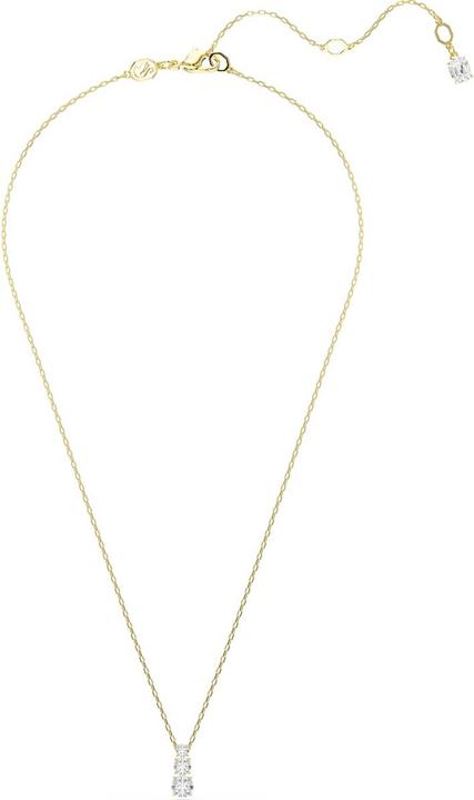 Immagine prodotto Swarovski Stilla Attract Halskette Rundschliff Weiss Goldlegierungsschicht (Metallo Swarovski, 38 - 45 cm)