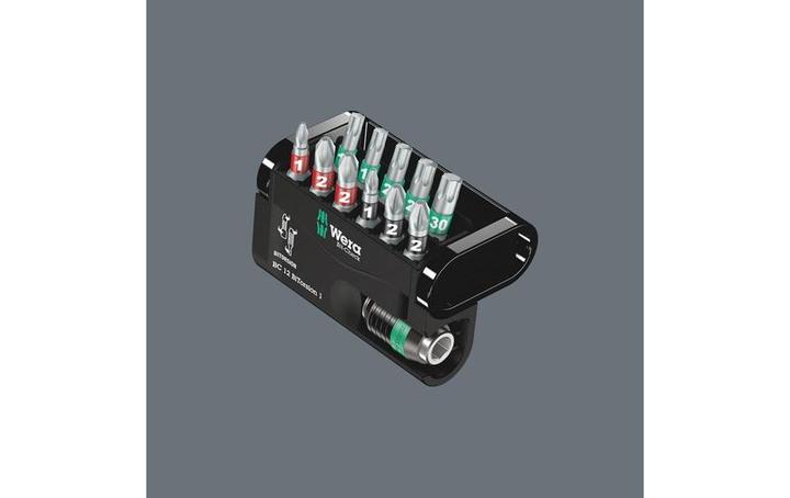 Image du produit Wera Bit-Check 12 BiTorsion 1 (Croix Phillips PH M1, Croix Phillips PH M2, Croix Pozidriv PZ M1, Croix Pozidriv PZ M2)
