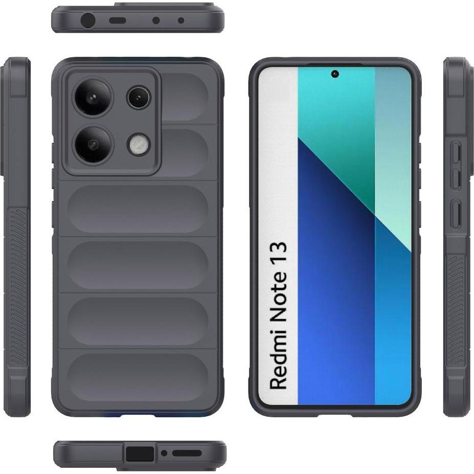 Thumbnail - Cover-Discount Xiaomi Redmi Note 13 4G - Rugged Protective Cover grau (Xiaomi Redmi Note 13 4G), Smartphone Hülle, Grau