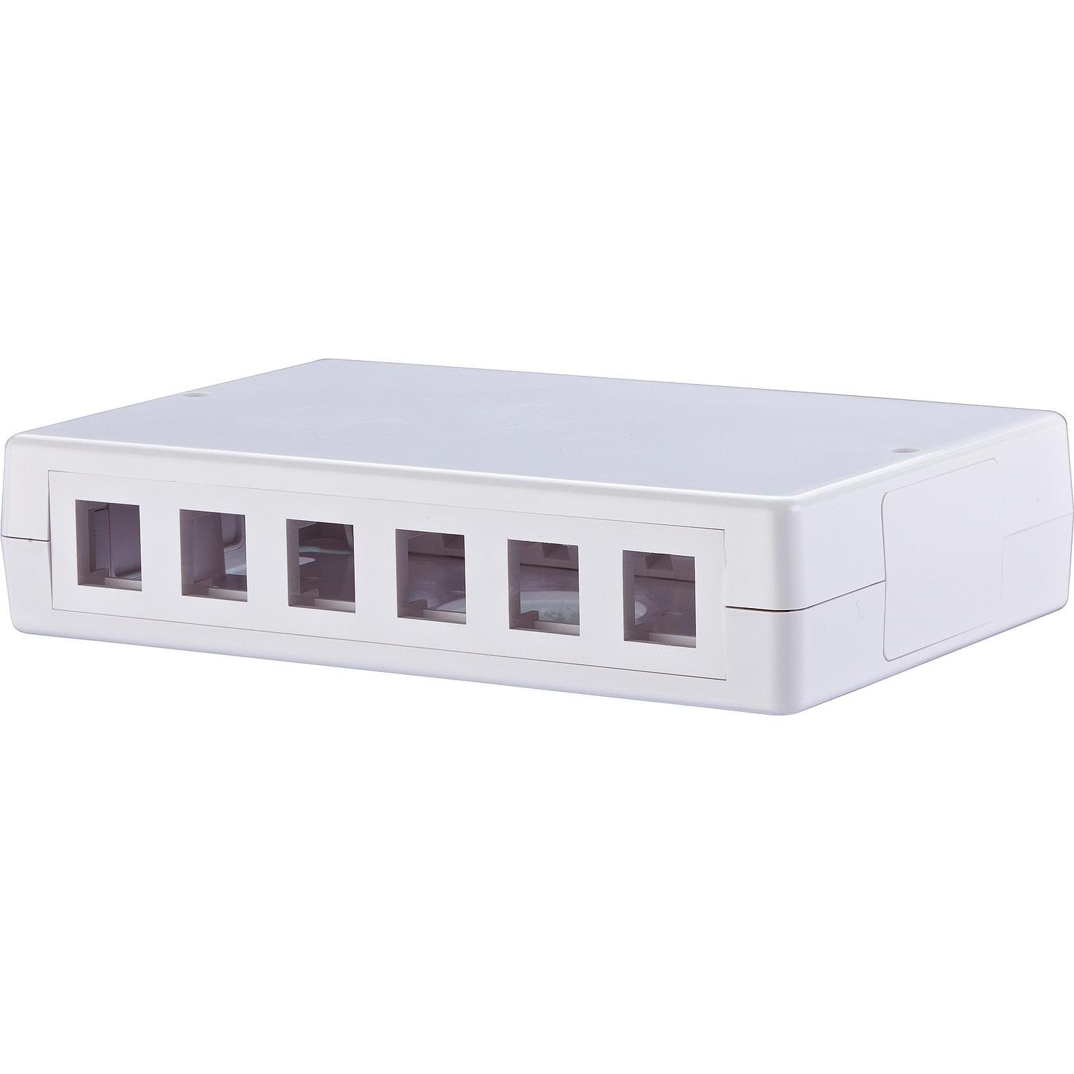 Metz Connect 6 Port Netzwerk-Patchpanel 1309190002KE Unbestückt 1 HE, Server Zubehör, Weiss