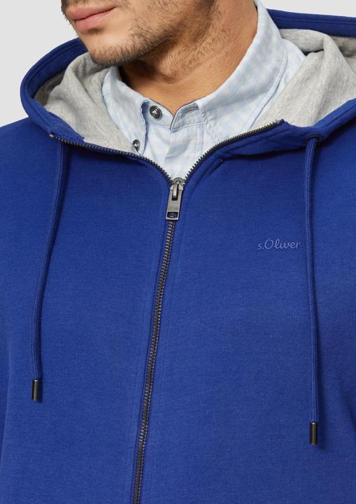 Produktbild s.Oliver Sweatshirt Jacke Sweatshirt-Jacke mit Kapuze und Logo (XL)