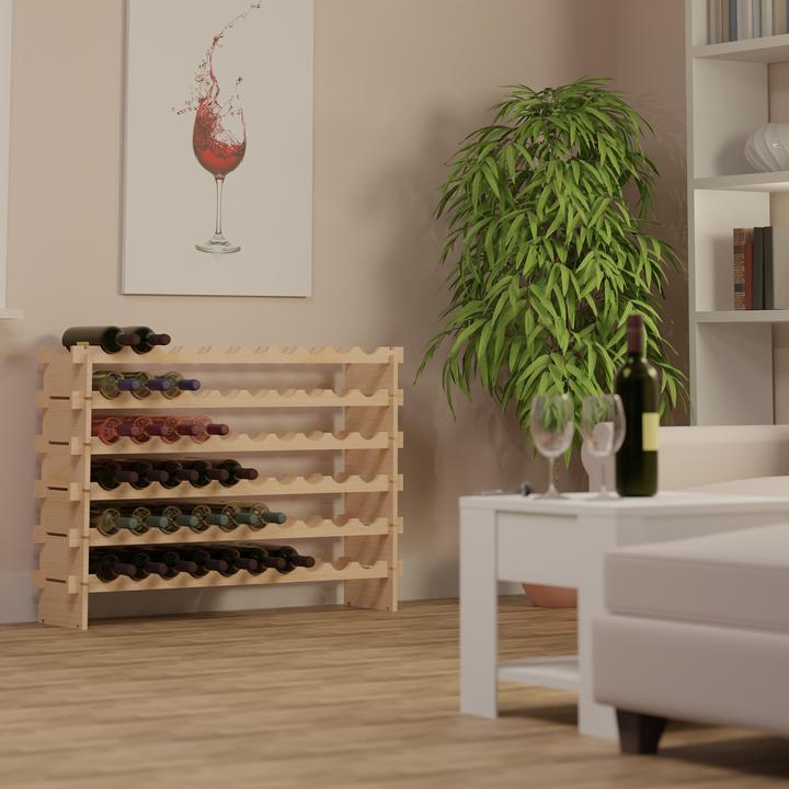 Actual product image Relaxdays Weinregal (103 x 25 x 73 cm, 60 Fl.)