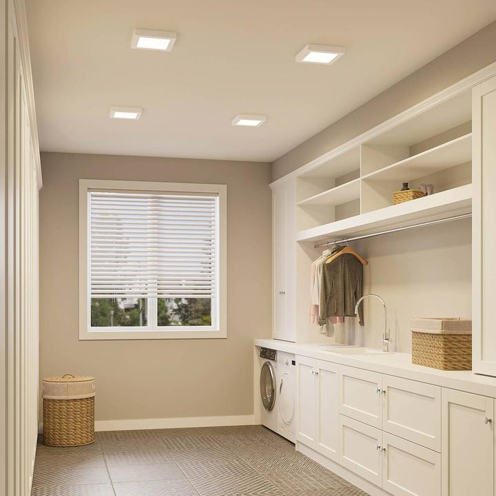 Image du produit Prios Alette LED plafonnier, blanc, 22,7 cm 24W (2656 lm)