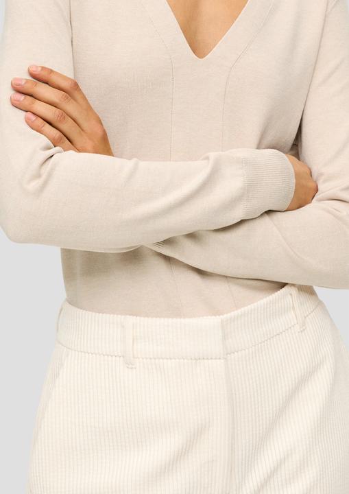 Produktbild s.Oliver Strickpullover Feinstrickpullover aus Viskosemix (42)