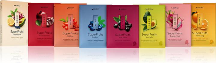 Produktbild Korika - Gift set of Superfruits sheet masks 7 Ã— 25 g