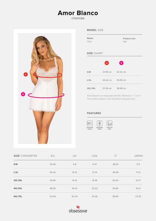 Image du produit Obsessive Chemise S/M (M, S)