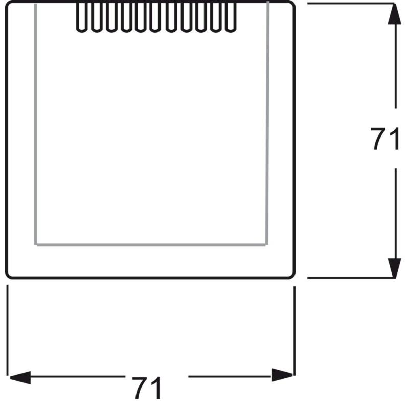 Thumbnail - Busch-Jaeger, Zubehör Schalterprogramm, Zentralscheibe für Kühlteil 2CKA006599A2975