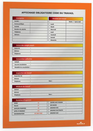 Actual product image Durable Info frame